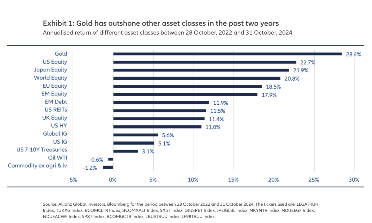 Gold 2 year performance